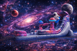 18 ft Space surfer wet/dry slide