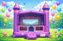 Purple sky 13x13  bounce house