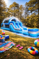46 ft bahama blast obstacle course wet or dry unit